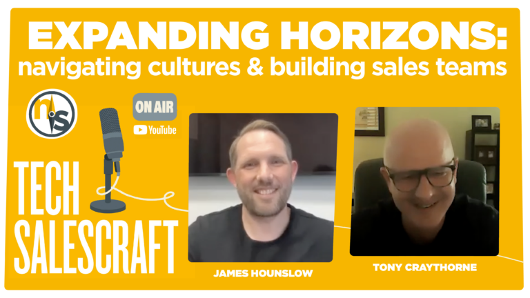 Tony Craythorne thumbnail tech salecraft podcast sales teams usa us new york